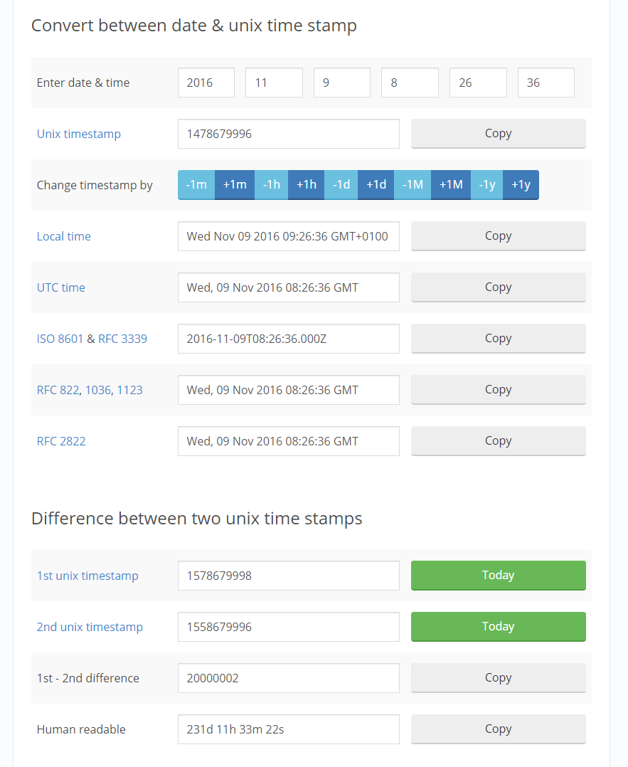 Timestamp Converter